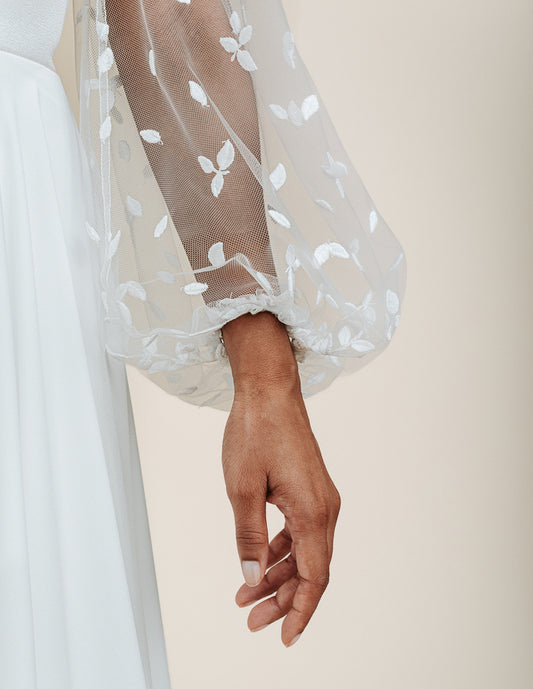 Abnehmbarer Ärmel Blätterspitze